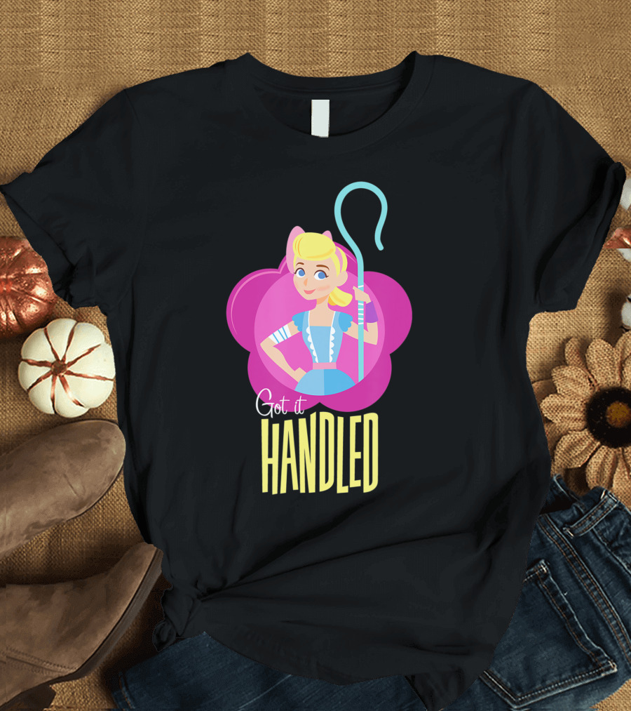 Disney Pixar Toy Story 4 Bo Peep Got It Handled Flower Outline T-Shirt