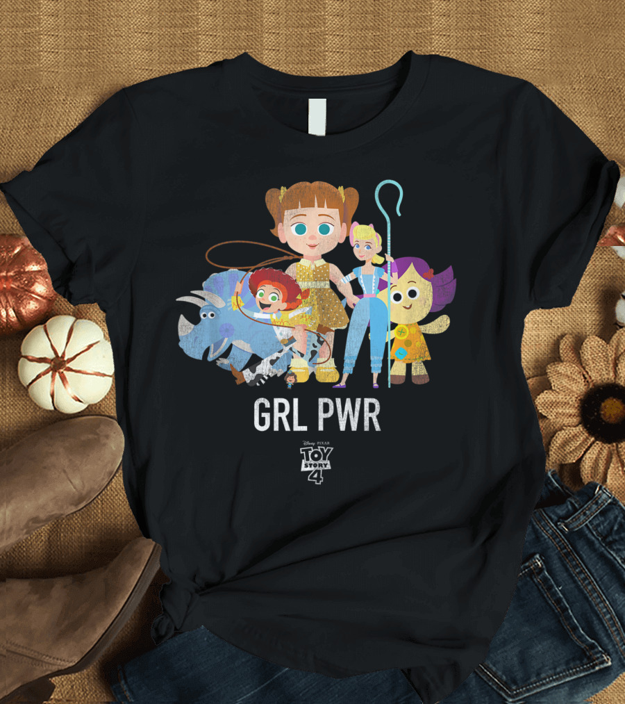 Disney Pixar Toy Story 4 GRL PWR Stylized Character Group T-Shirt