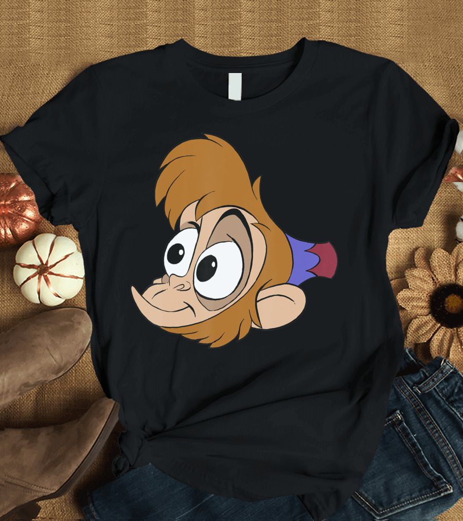 Disney Aladdin Abu Character Face Large T-Shirt