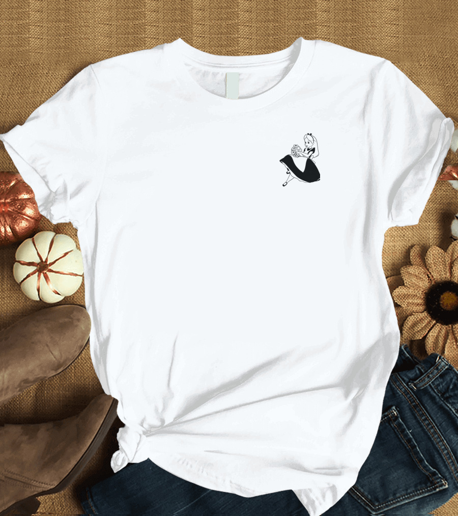 Disney Alice In Wonderland Alice Left Chest T-Shirt