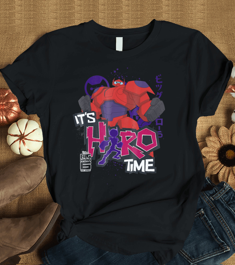Disney Big Hero 6 The Series It's Hero Time Baymax T-Shirt