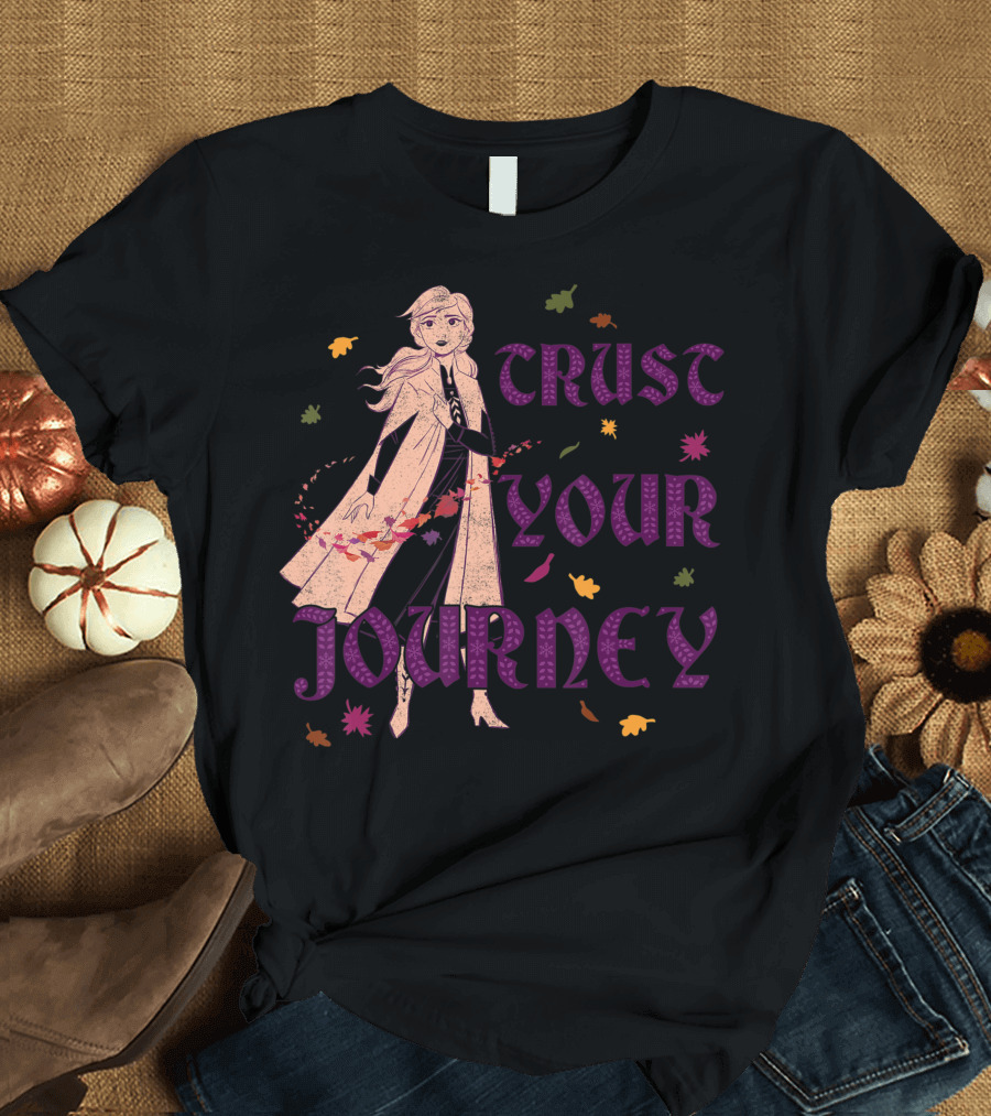 Disney Frozen 2 Anna Trust Your Journey Leaves T-Shirt
