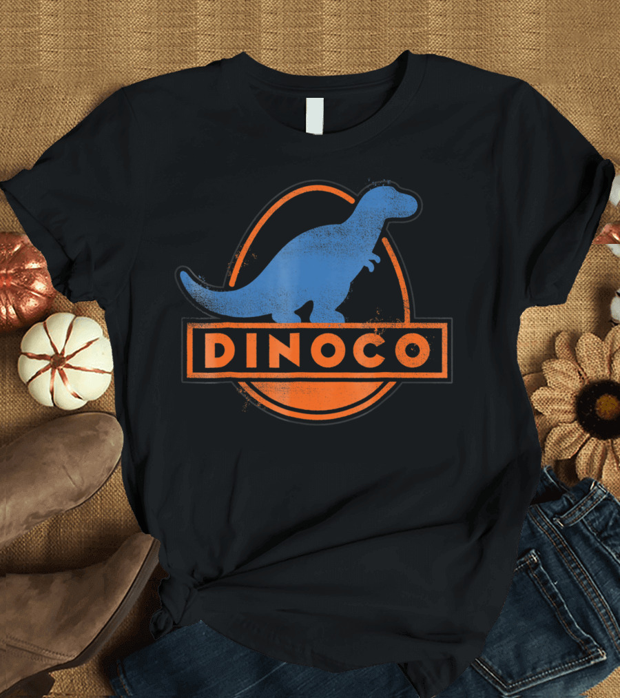 Dinoco Dinosaur Logo from Disney Pixar Cars Iconic Gas Station T-Shirt