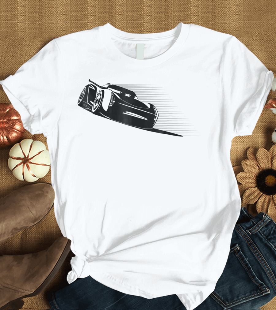 Disney Pixar Cars Jackson Storm Drift Racing Action T-Shirt