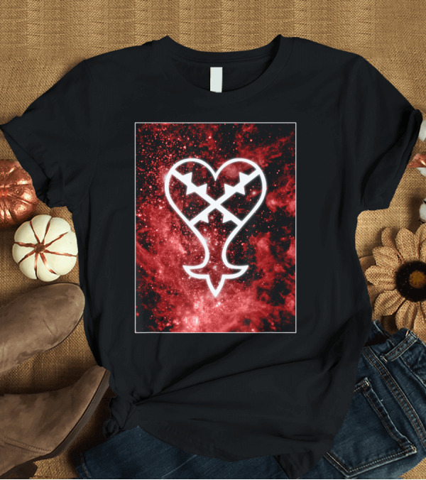 T-Shirt: Disney Kingdom Hearts Heartless Emblem Cosmic Space T-Shirt Disney Kingdom Hearts Heartless Emblem Cosmic Space T-Shirt