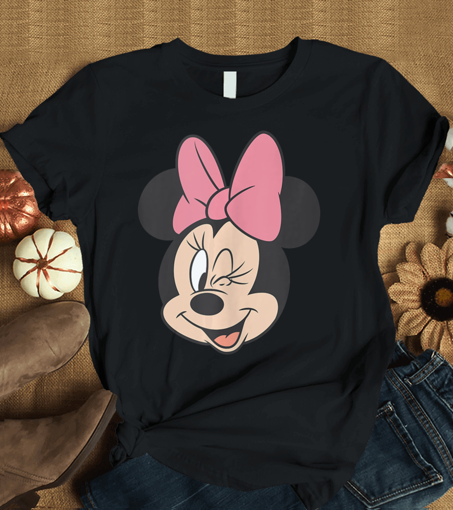 Disney Minnie Wink Pink Bow T-Shirt