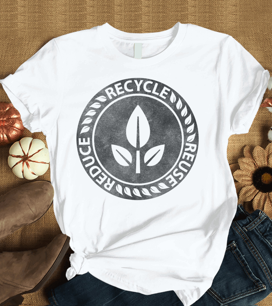 Disney Pixar Wall E Reduce Recycle Reuse Leaf Emblem T-Shirt
