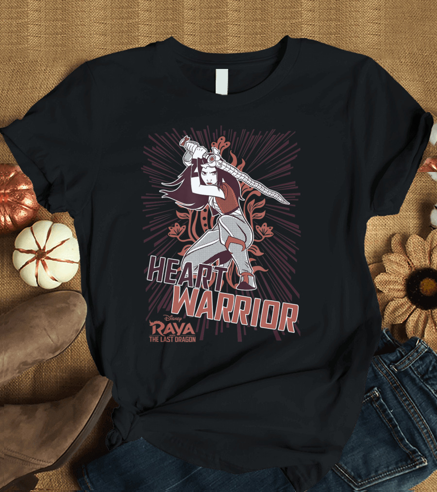 Disney Raya and the Last Dragon Heart Warrior Raya with Sword T-Shirt