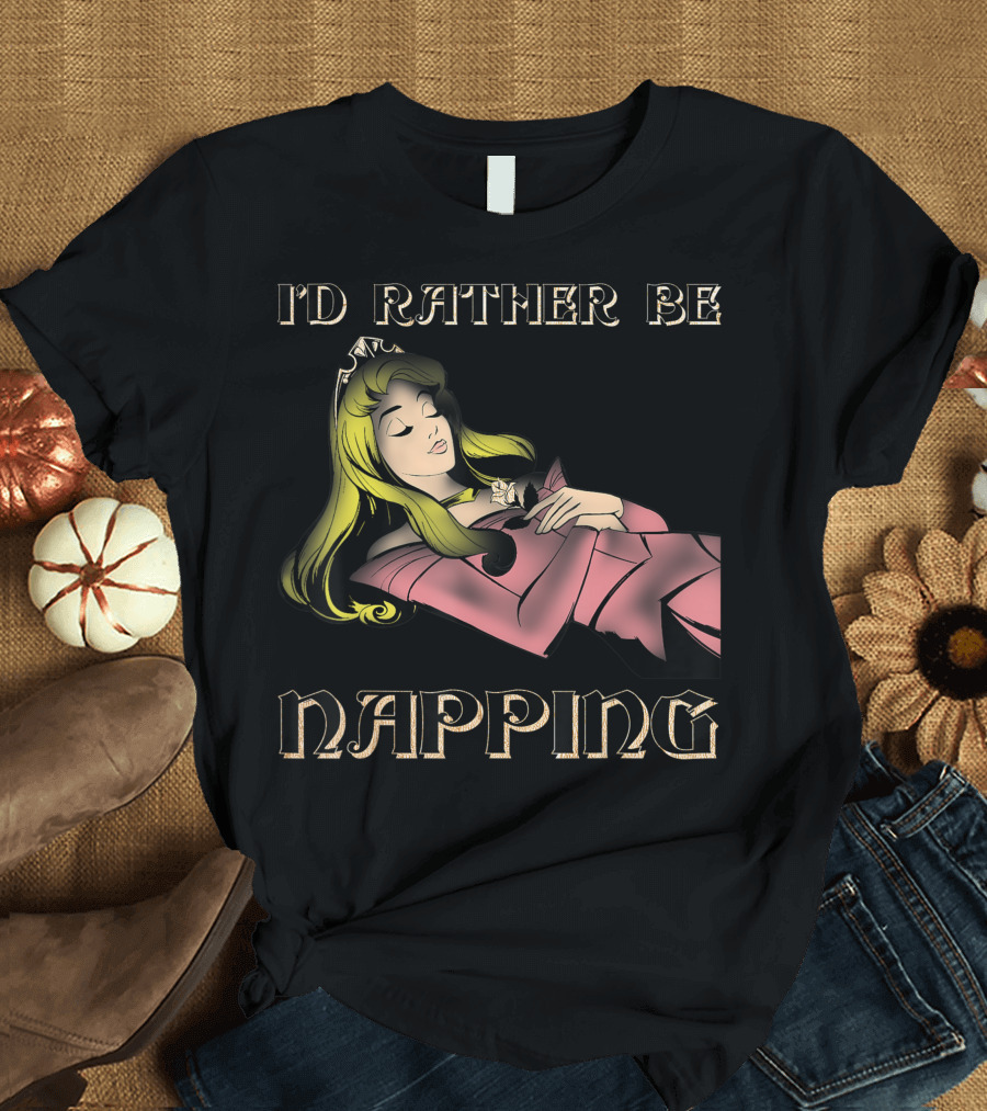 Disney Sleeping Beauty Aurora I'd Rather Be Napping T-Shirt