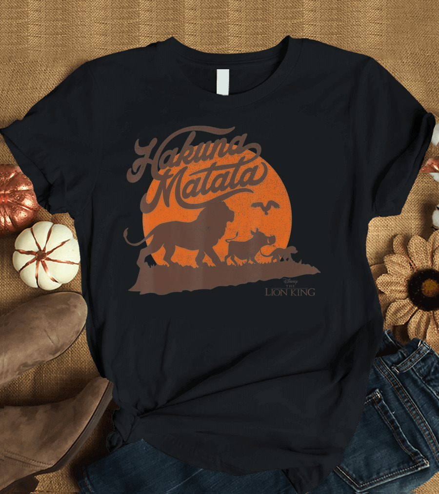 Hakuna Matata Disney The Lion King Sunset Simba And Friends T-Shirt