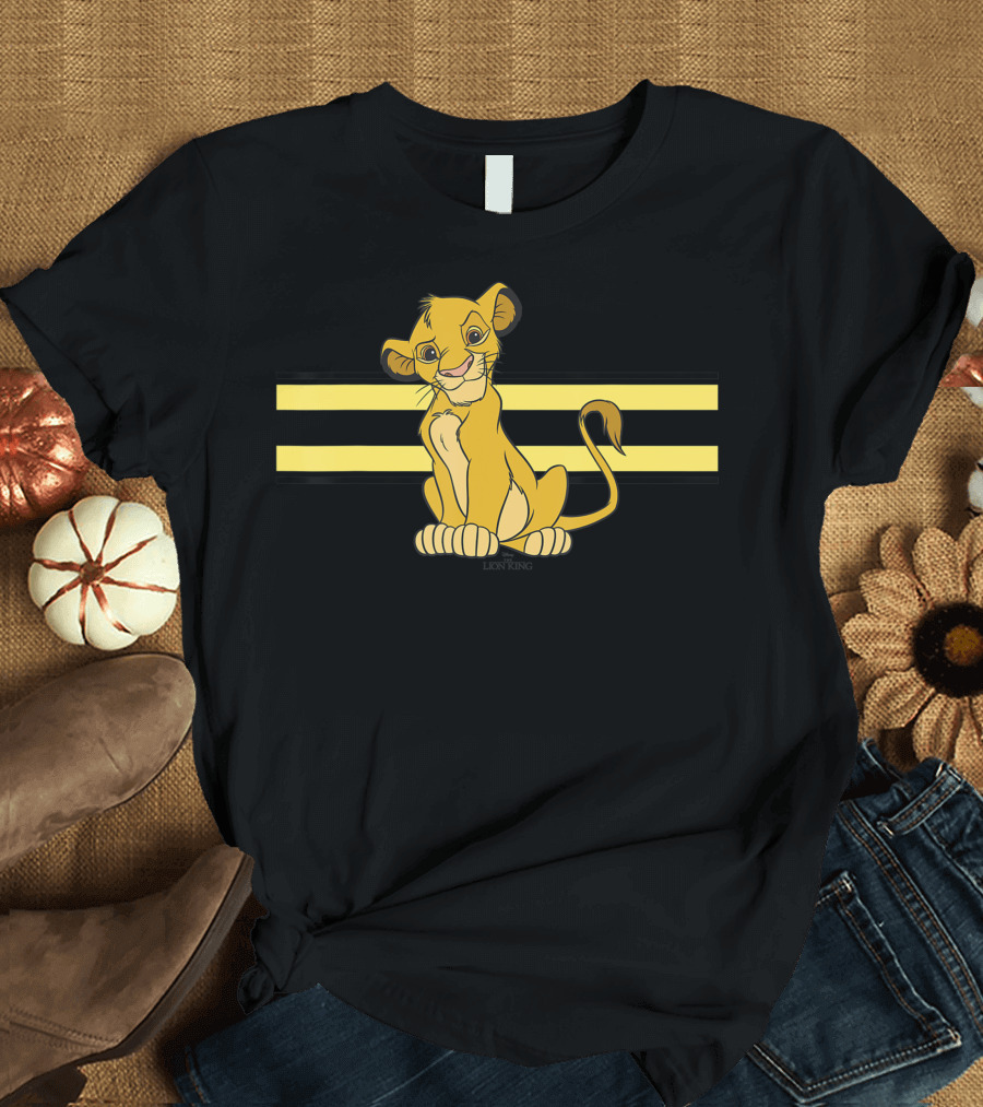 Disney The Lion King Simba with Black and Yellow Stripes T-Shirt