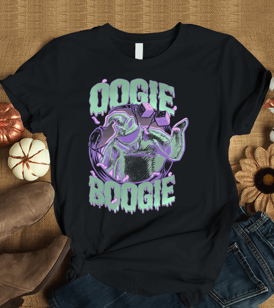 Disney The Nightmare Before Christmas Oogie Boogie Dice Dripping Slime T-Shirt