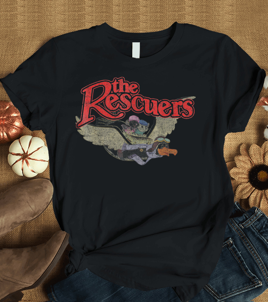 The Rescuers Disney Flying Adventure with Bernard and Miss Bianca T-Shirt