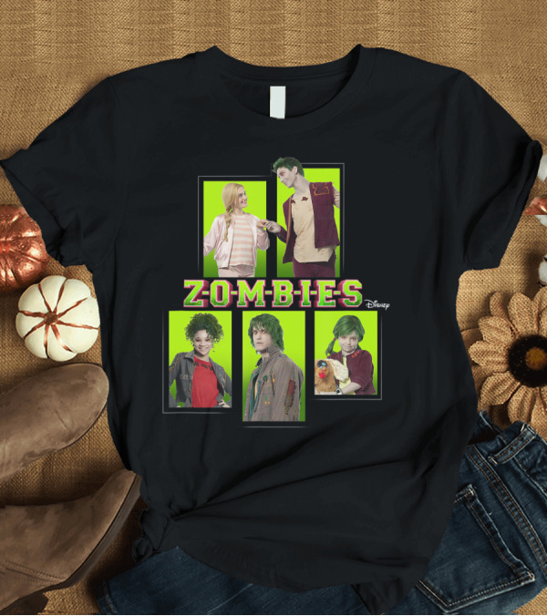 T-Shirt: Disney Zombies Character Collage with Zomb5 Cast T-Shirt Disney Zombies Character Collage with Zomb5 Cast T-Shirt