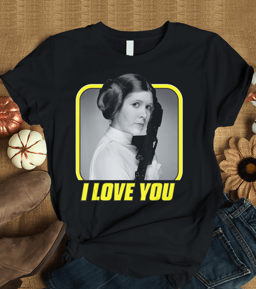 Star Wars Princess Leia I Love You Valentine's Day T-Shirt