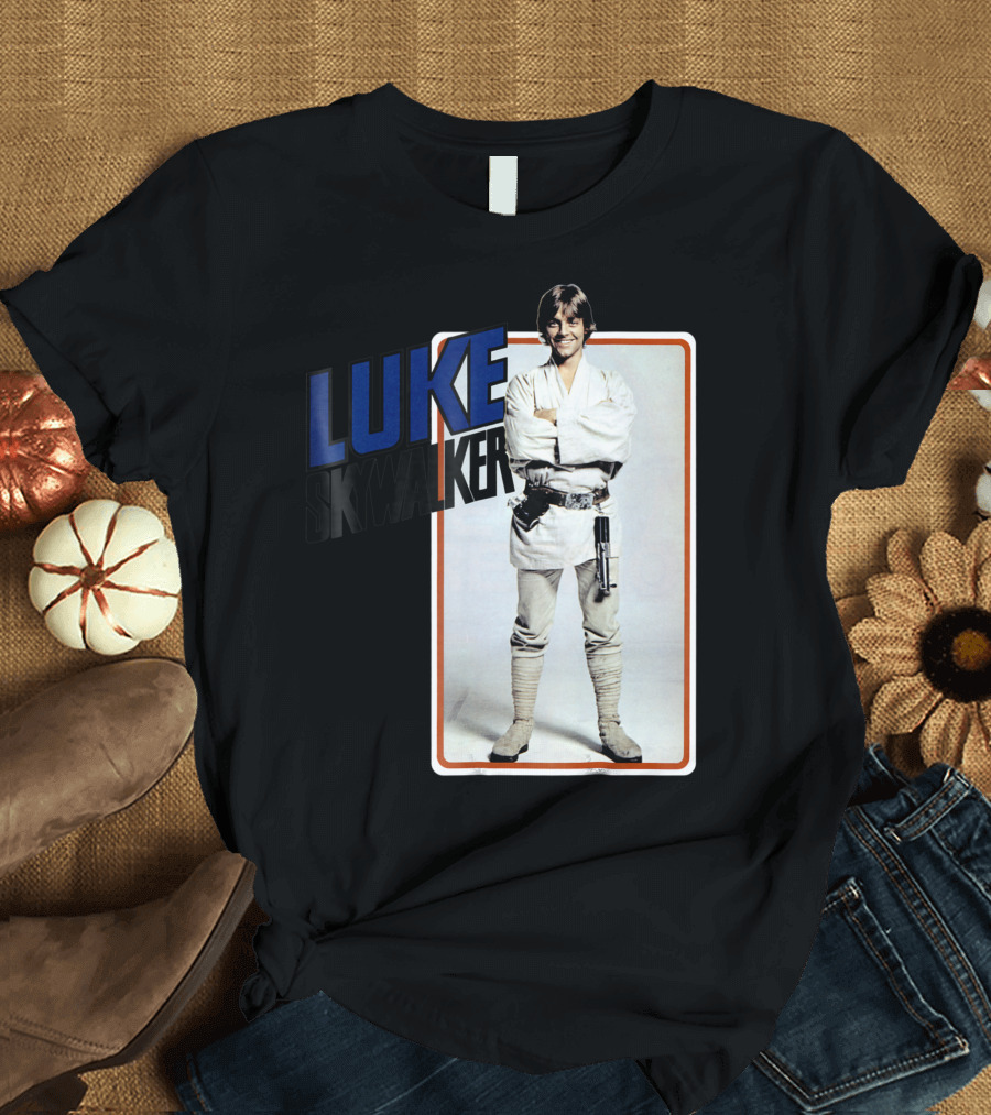 Star Wars Luke Skywalker Smiling Jedi Robe Photo Card T-Shirt