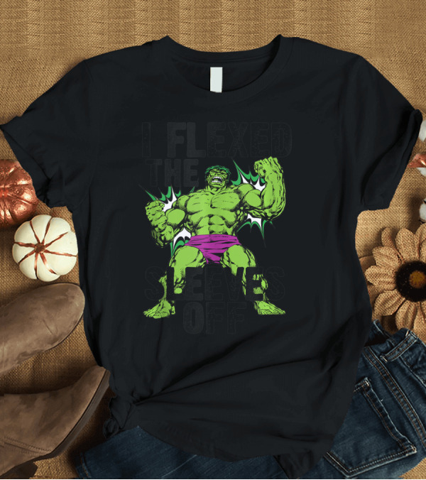 T-Shirt: Marvel Hulk I Flexed The Sleeves Off Vintage Comic T-Shirt Marvel Hulk I Flexed The Sleeves Off Vintage Comic T-Shirt