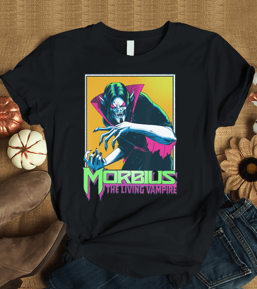Morbius The Living Vampire Graphic Framed by Marvel T-Shirt