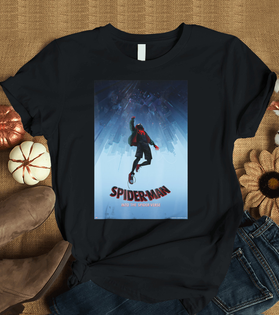 Spider-Man Into the Spider-Verse Upside Down T-Shirt