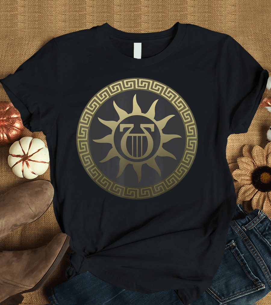 Apollo Ancient Greek God Shield Sun Lyre T-Shirt