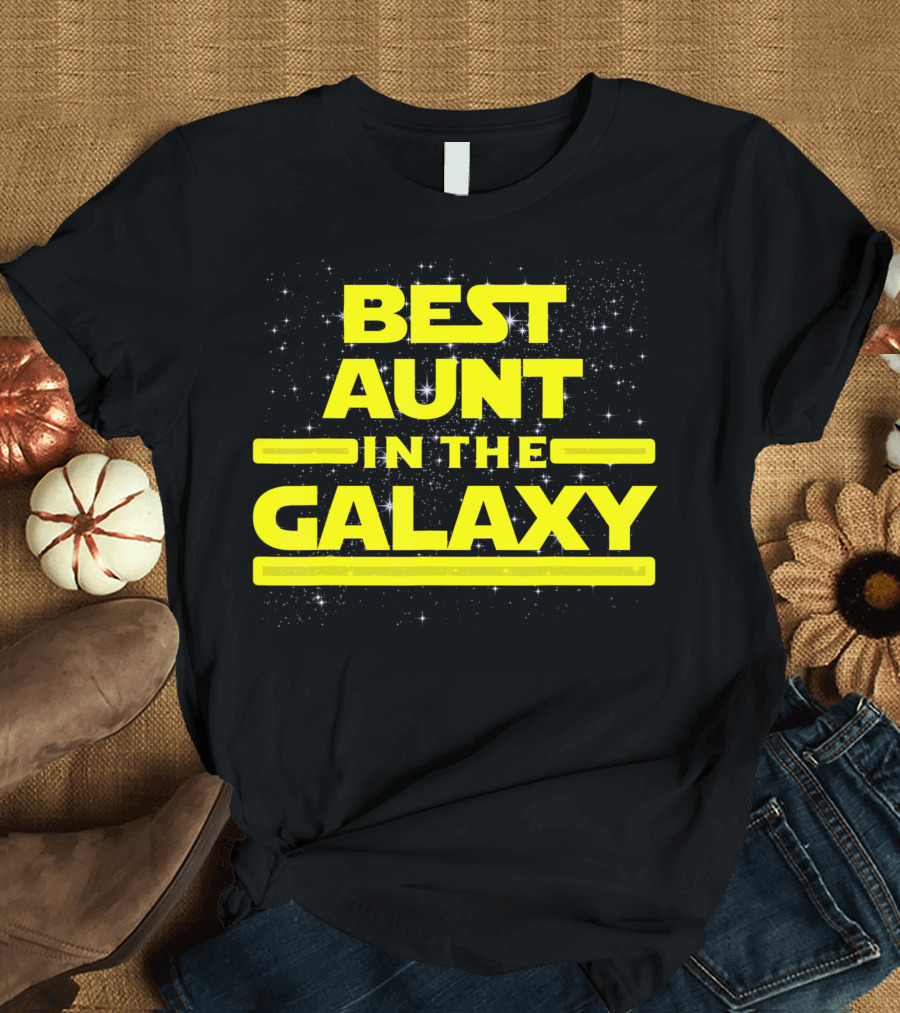 Best Aunt in the Galaxy Star Auntie T-Shirt