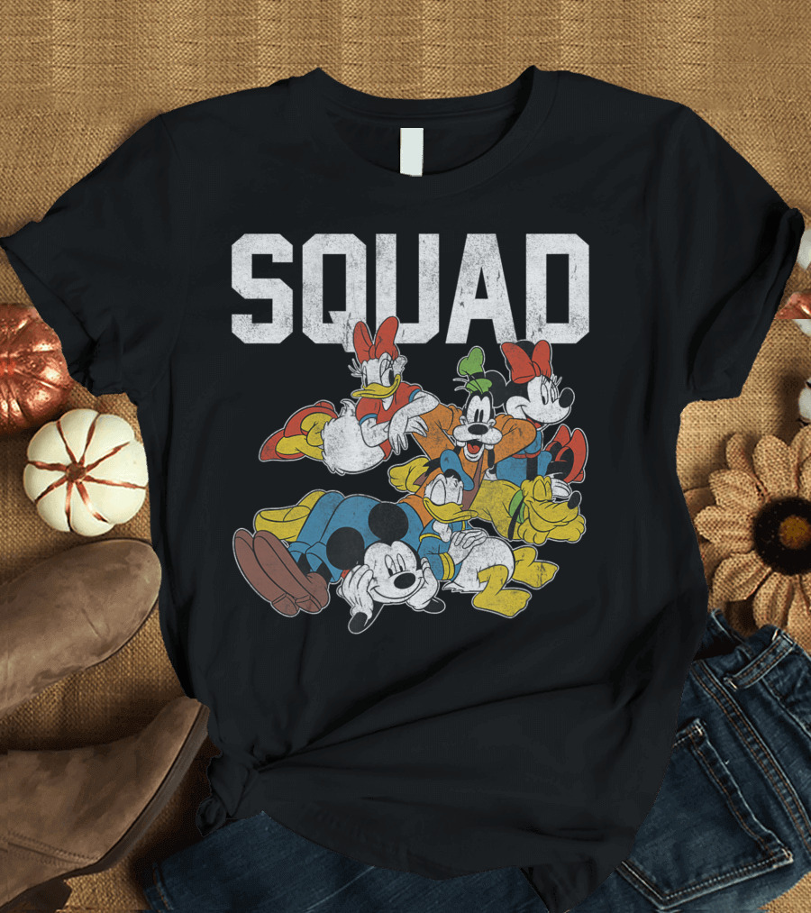 Disney Mickey Mouse And Friends Squad Classic Team-Up T-Shirt