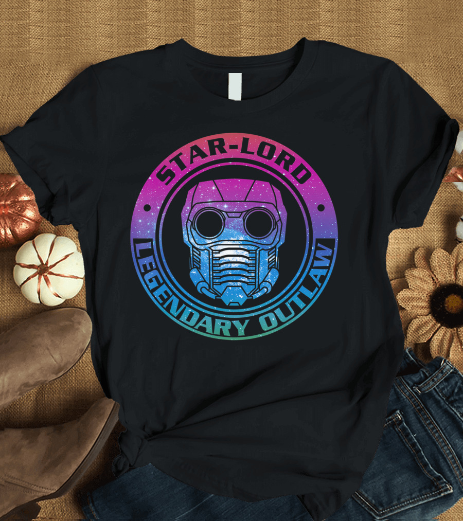 Star-Lord Legendary Outlaw Galactic Helmet Marvel Guardians of the Galaxy T-Shirt