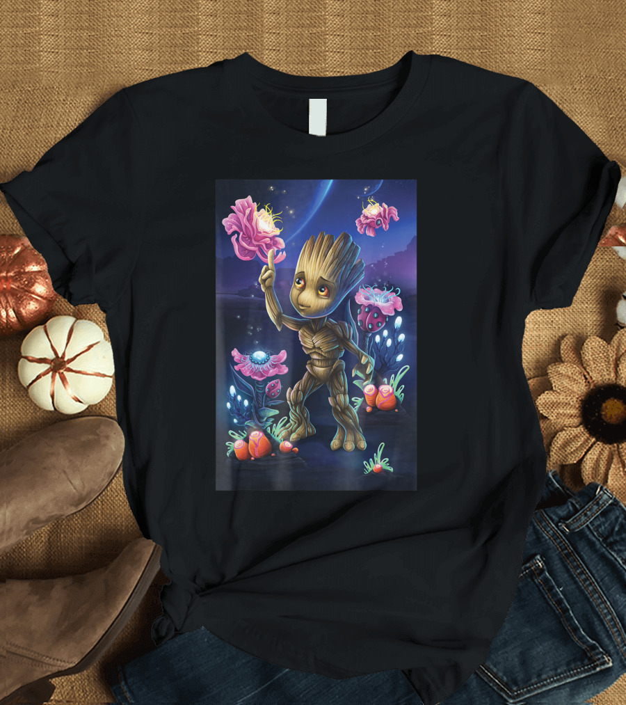 Marvel Guardians Of The Galaxy Groot Flora Universe T-Shirt