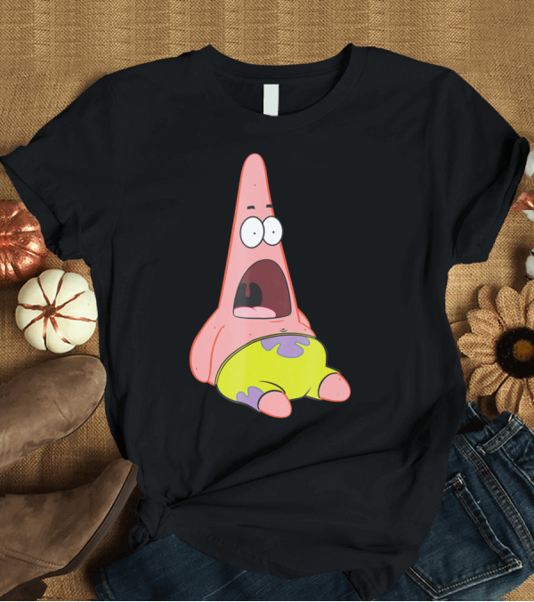 T-Shirt: Spongebob Squarepants Patrick Shocked Expression T-Shirt Spongebob Squarepants Patrick Shocked Expression T-Shirt