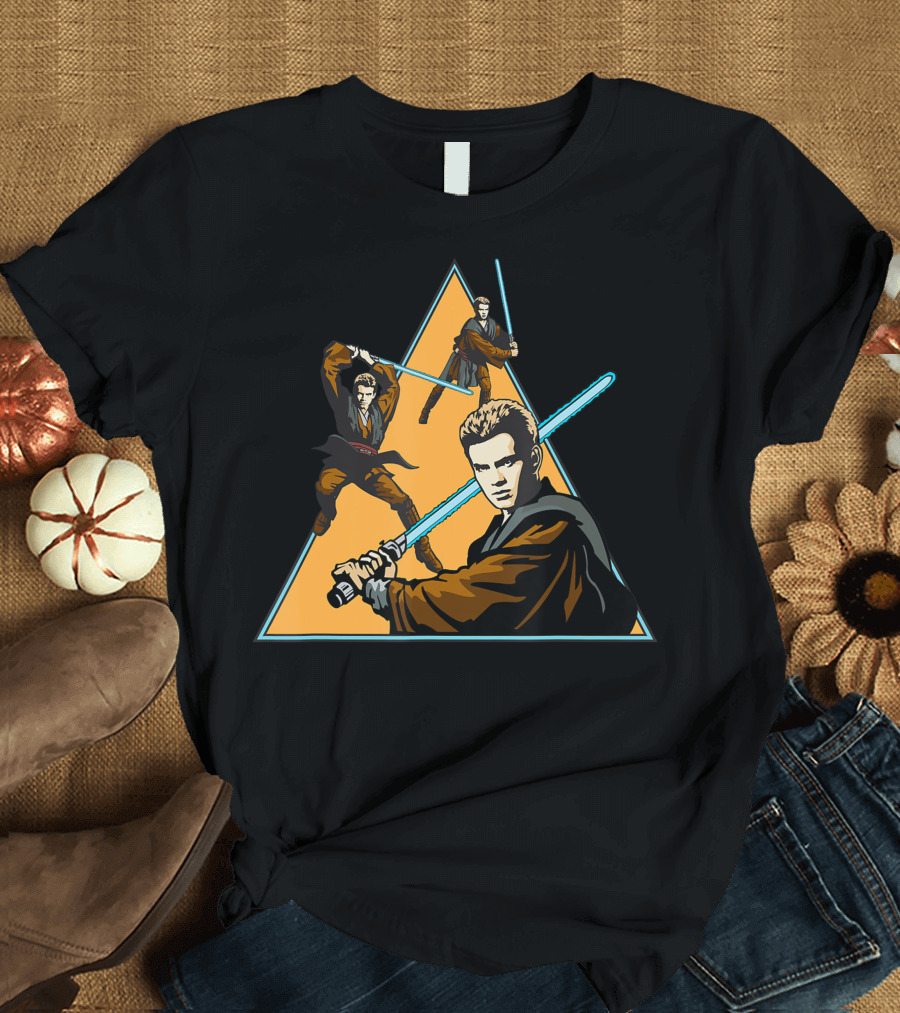 Star Wars Anakin Skywalker Jedi Lightsaber Action T-Shirt