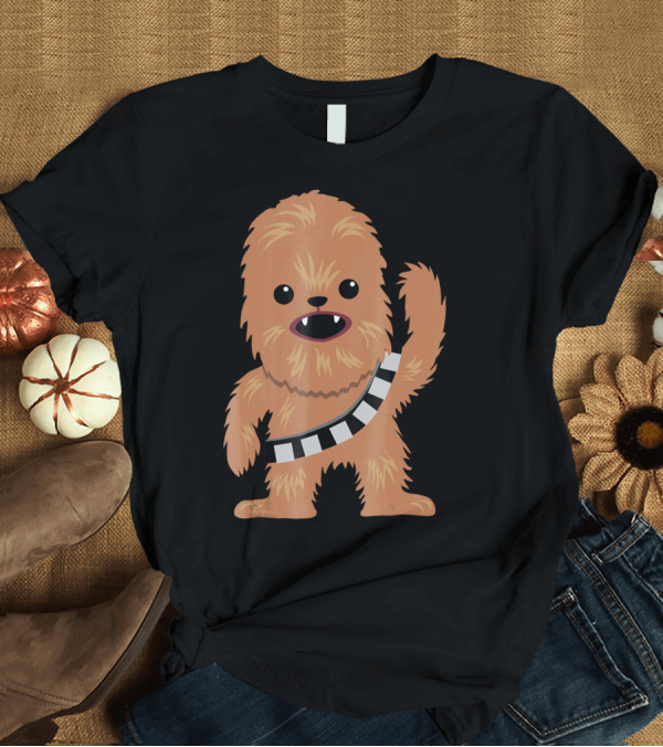 T-Shirt: Star Wars Chewbacca Cartoon Cute Chewie Character T-Shirt Star Wars Chewbacca Cartoon Cute Chewie Character T-Shirt
