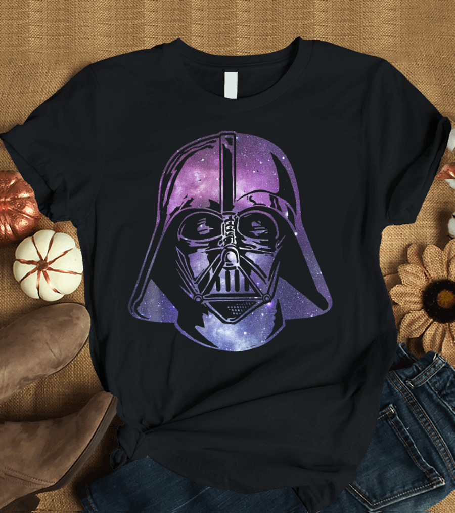 Darth Vader Space Galaxy Helmet Star Wars T-Shirt