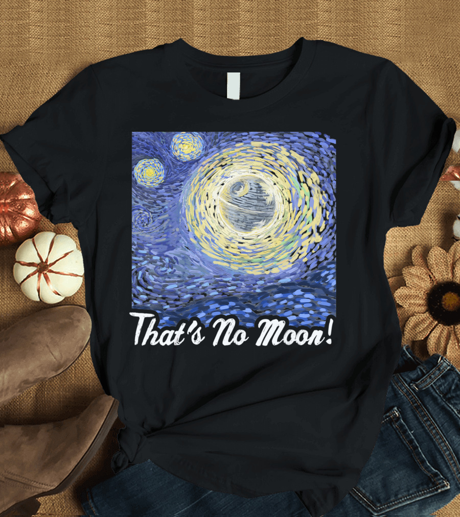 Star Wars Death Starry Night That's No Moon Van Gogh T-Shirt