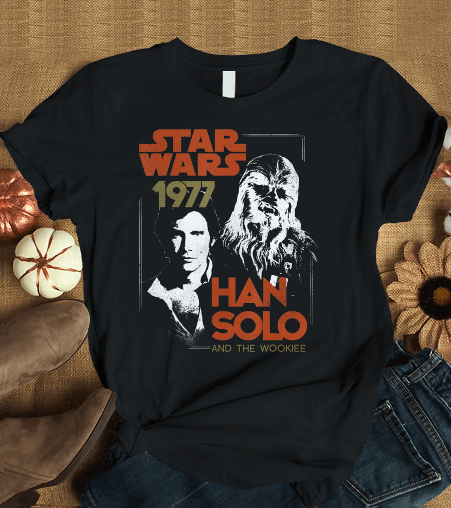 Star Wars 1977 Han Solo And The Wookiee T-Shirt