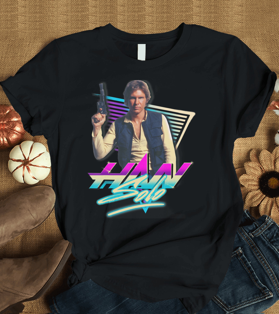 Star Wars Han Solo Retro Eighties Neon T-Shirt