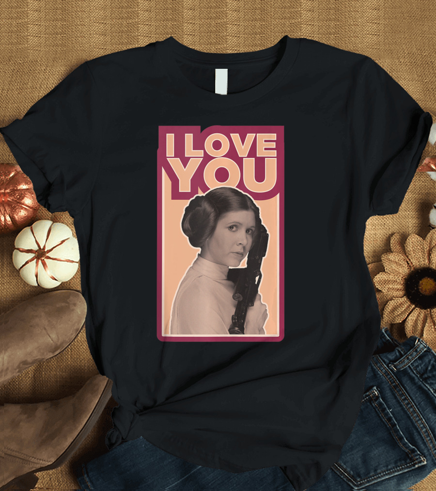 Star Wars I Love You Princess Leia Iconic Film Image T-Shirt