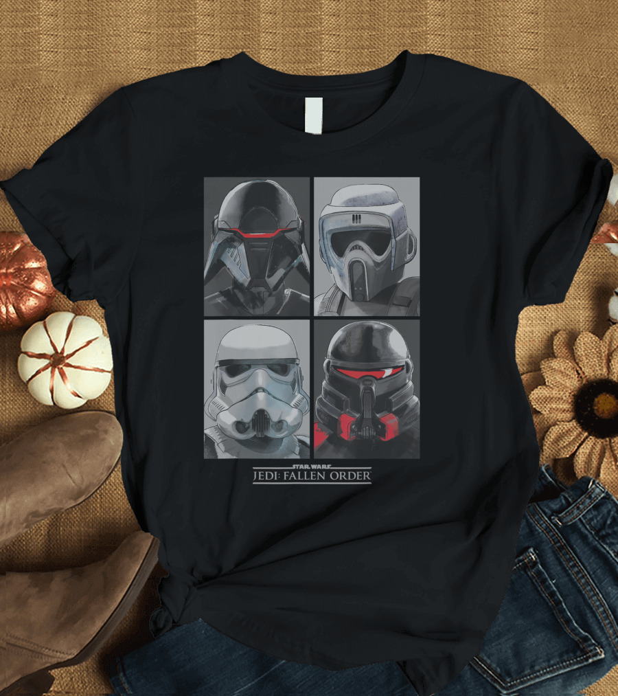 Star Wars Jedi Fallen Order Imperial Troopers Helmets Montage T-Shirt