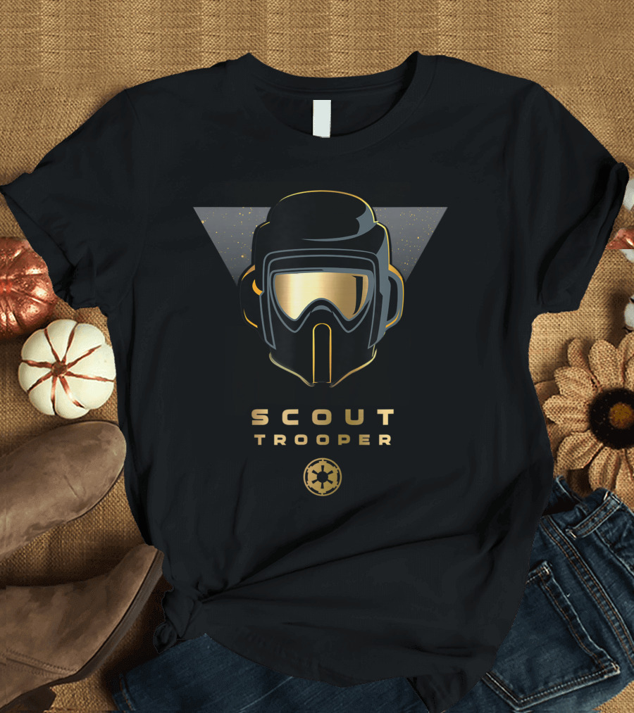 Star Wars Jedi Fallen Order Scout Trooper Helmet Gold T-Shirt
