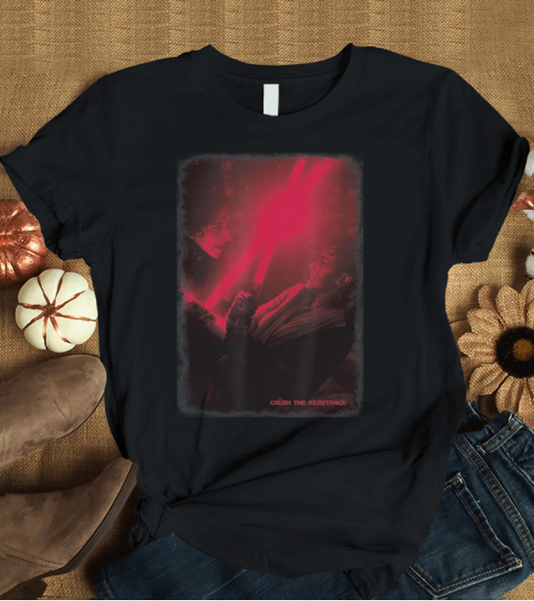 T-Shirt: Star Wars Kylo Ren Verses Rey Crush the Resistance Episode T-Shirt Star Wars Kylo Ren Verses Rey Crush the Resistance Episode T-Shirt