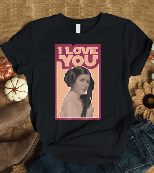 T-Shirt: Star Wars Leia I Love You Iconic Ep5 T-Shirt Star Wars Leia I Love You Iconic Ep5 T-Shirt