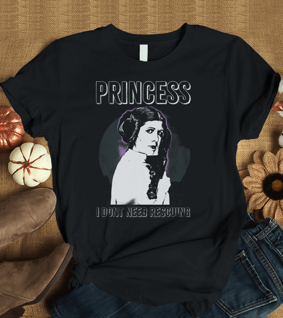 Princess Leia I Don't Need Rescuing Star Wars T-Shirt