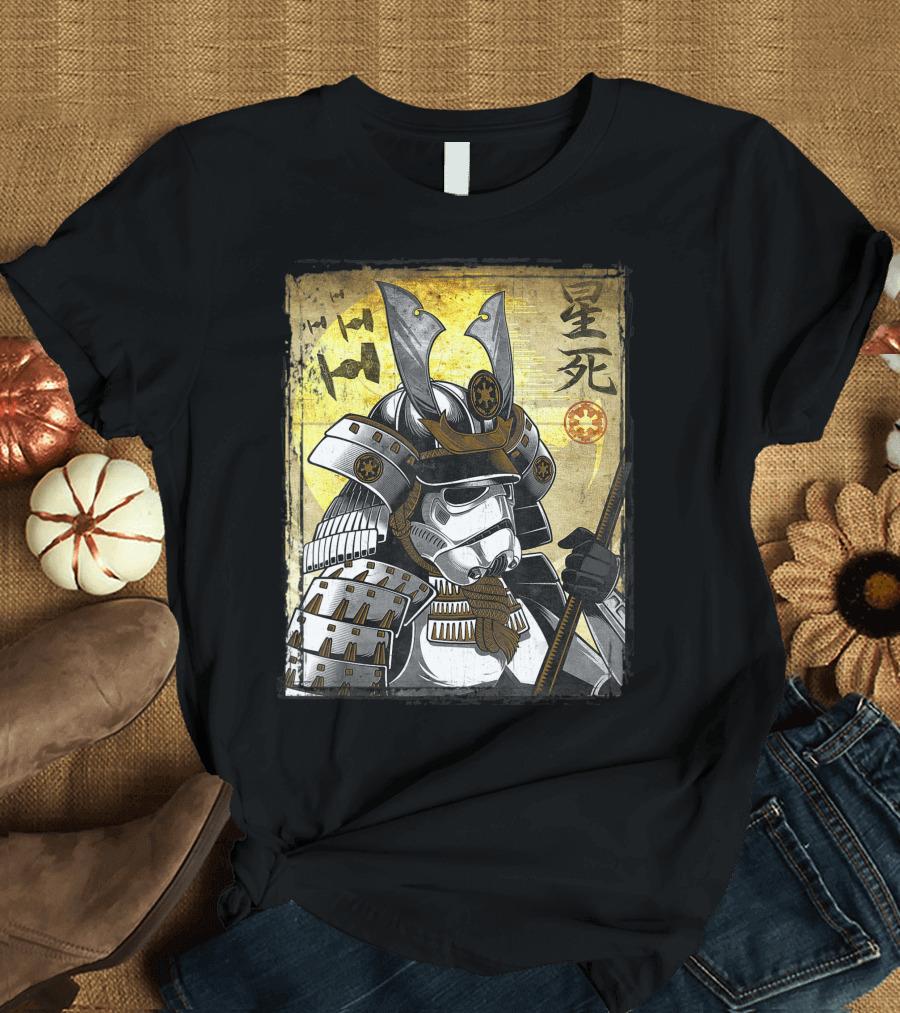 Star Wars Samurai Trooper Kanji Warrior Helmet T-Shirt