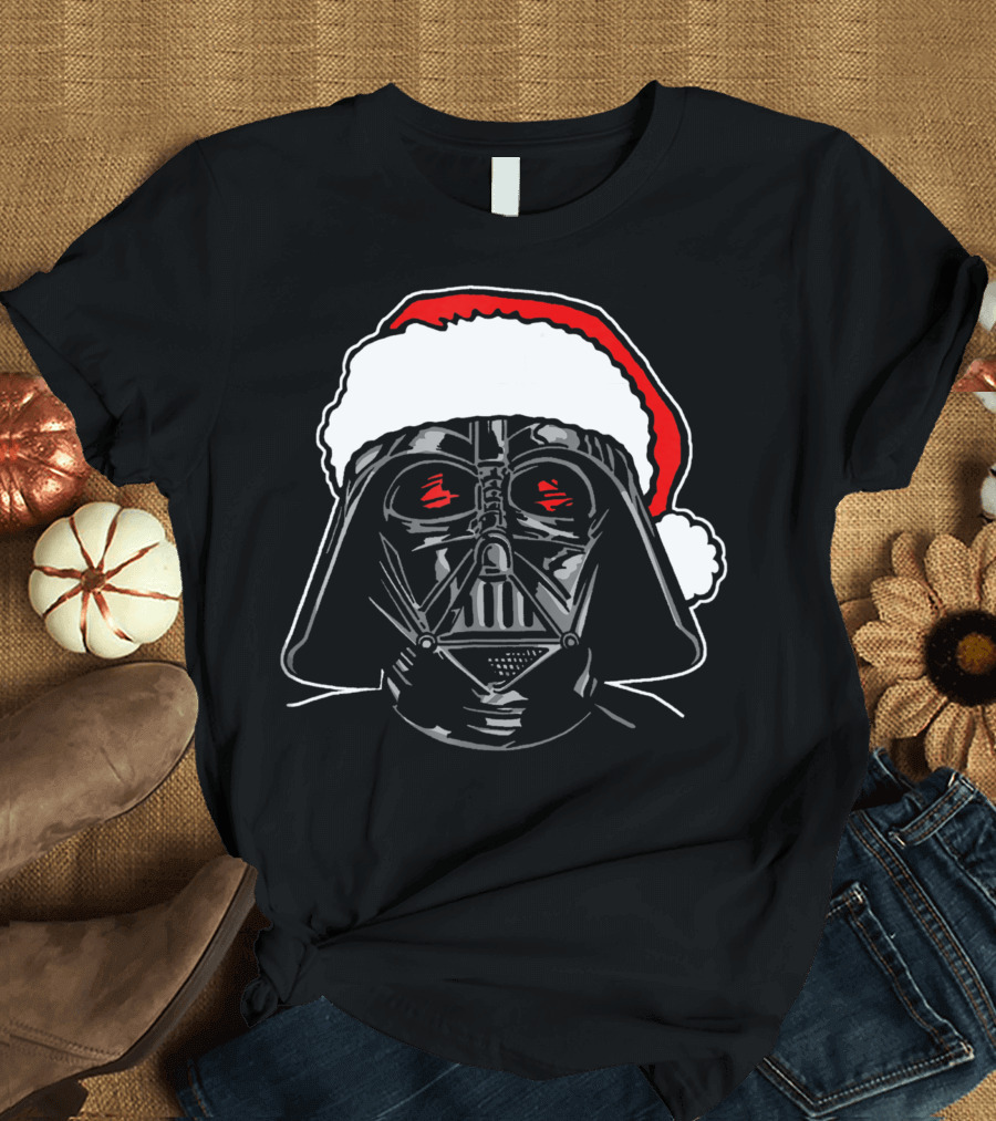 Star Wars Santa Darth Vader Christmas Sketch T-Shirt