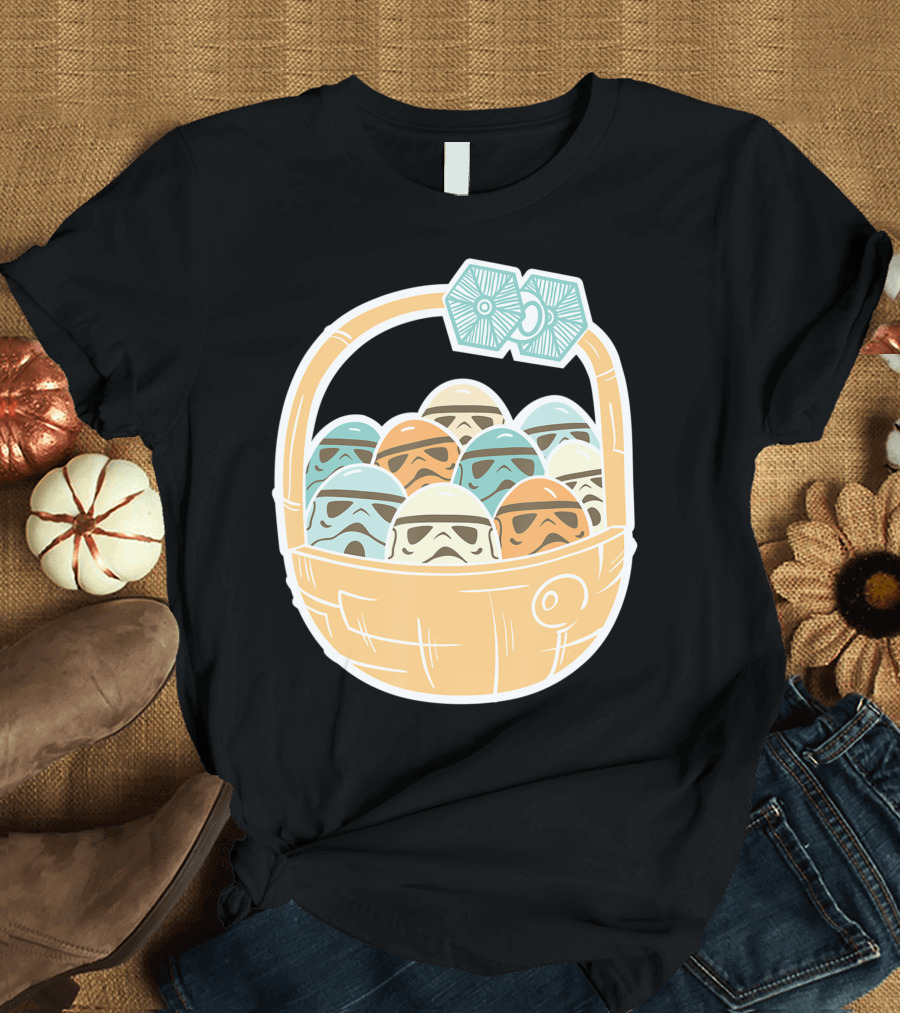 Star Wars Stormtrooper Easter Egg Basket Tie Fighter T-Shirt