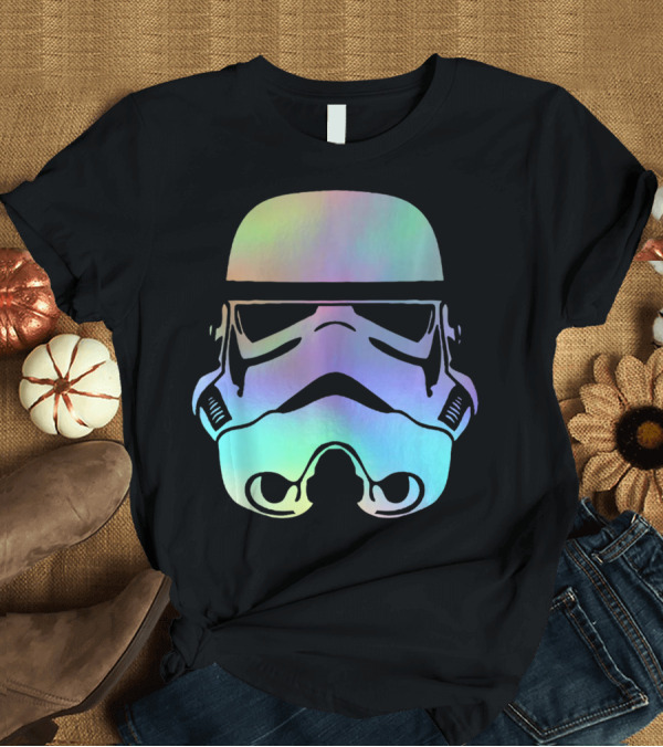 T-Shirt: Star Wars Stormtrooper Helmet Neon Gradient T-Shirt Star Wars Stormtrooper Helmet Neon Gradient T-Shirt