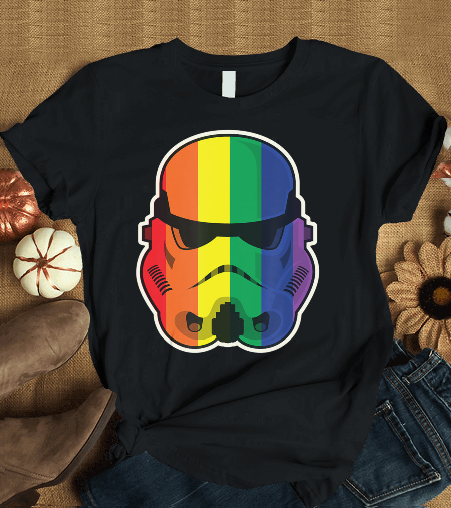 Star Wars Stormtrooper Rainbow Spectrum Helmet T-Shirt