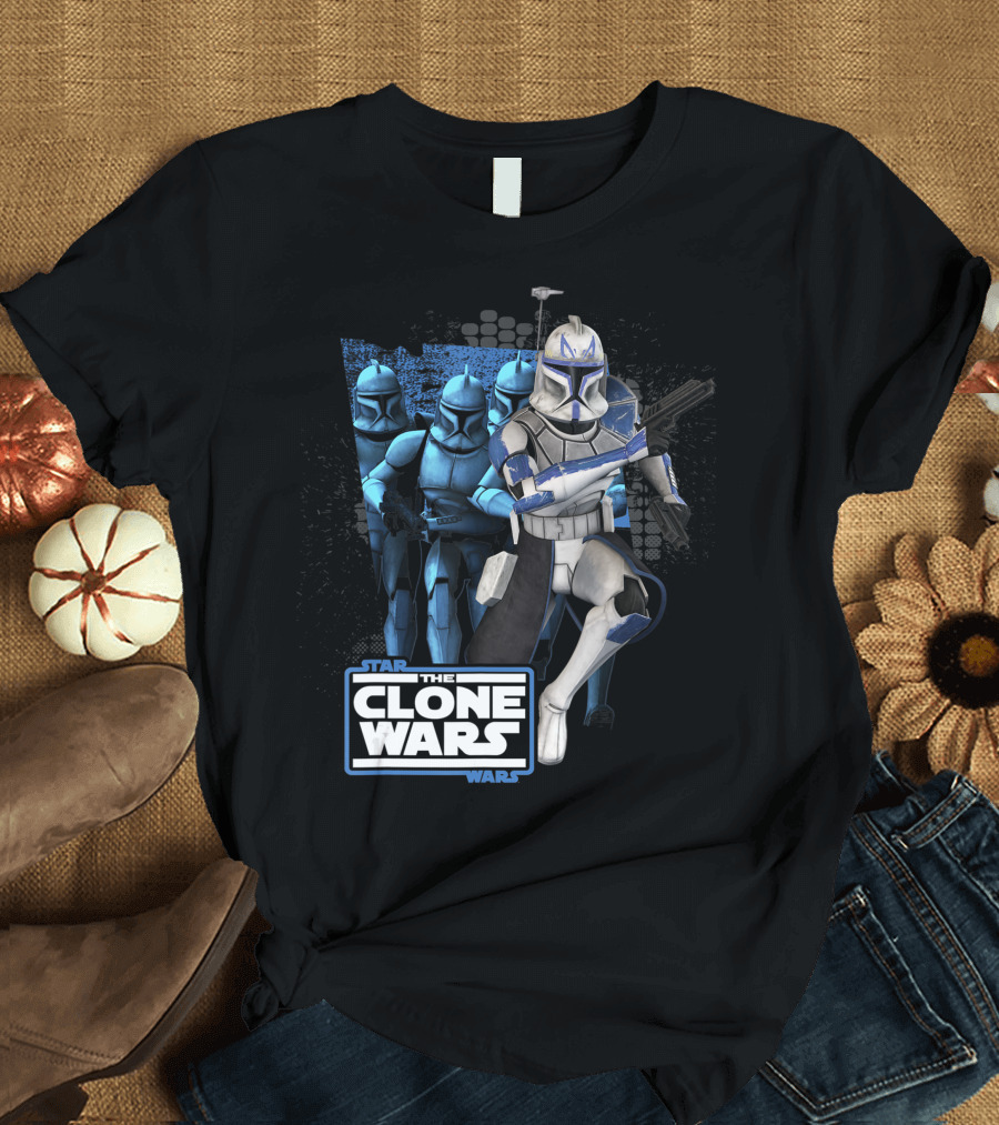 Star Wars The Clone Wars Captain Rex and Clone Troopers Assembly T-Shirt