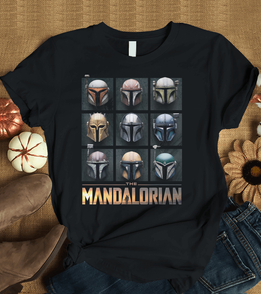 Star Wars The Mandalorian Helmet Collection Box Up T-Shirt