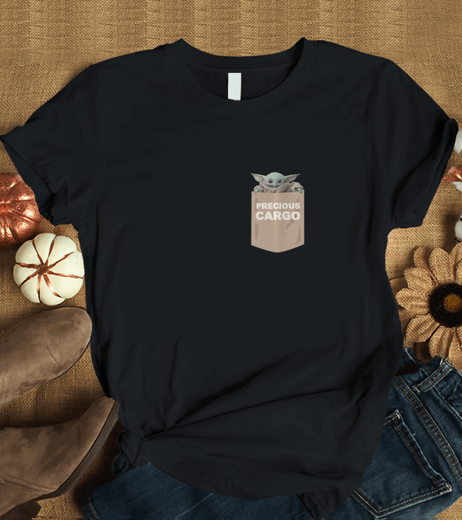 Star Wars The Mandalorian The Child Precious Cargo Pocket T-Shirt