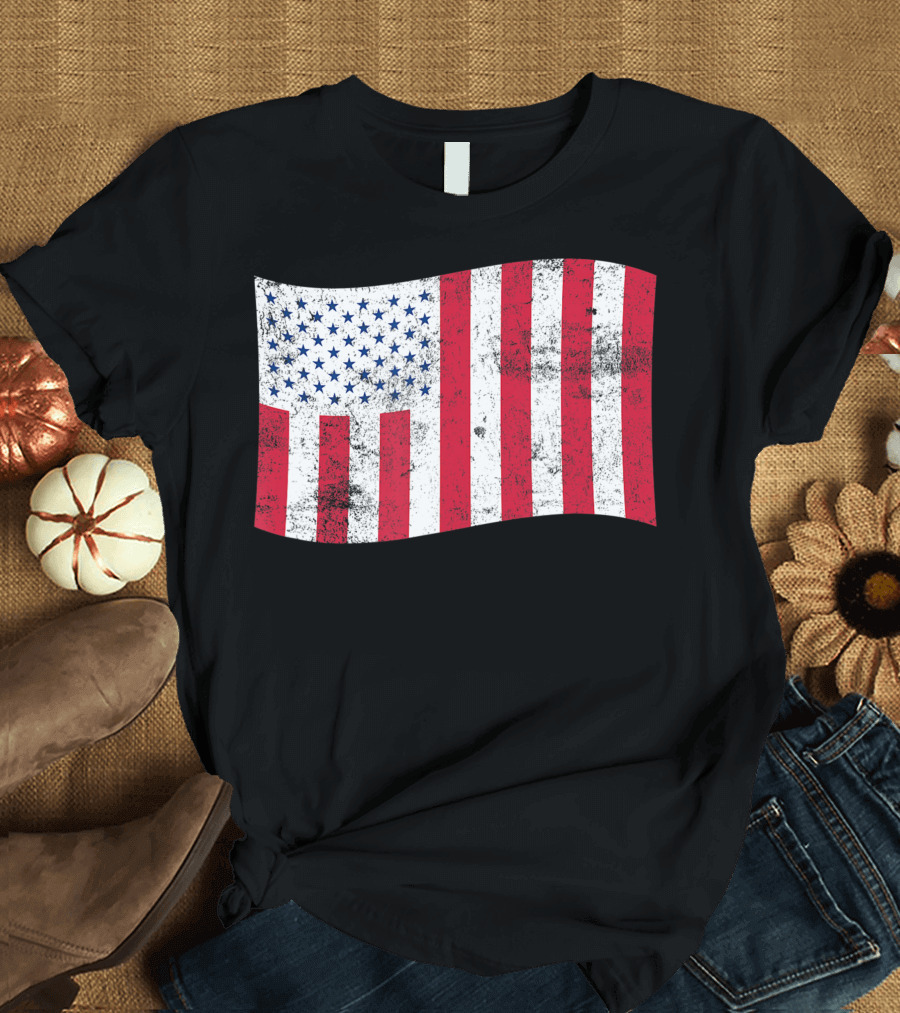 Usa Civil Peacetime Patriot American Flag T-Shirt